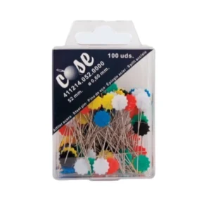 ALFILERES FLOR COLORES 100 unidades
