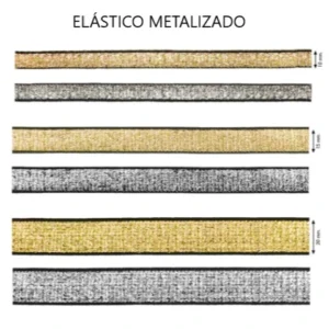 ELÁSTICO METALIZADO ORO Y PLATA