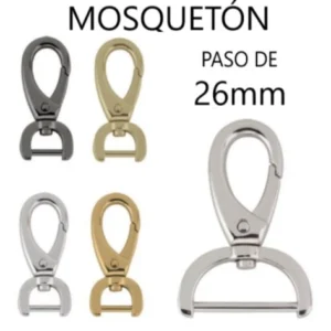MOSQUETÓN PARA BOLSO paso de 2.6cm
