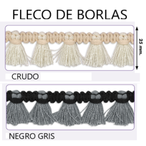 FLECO DE BORLAS 2,5cm acrílico